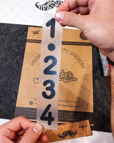 RFHLM73 Reflektif 1 2 3 4 Vites Etiketi Siyah Renk