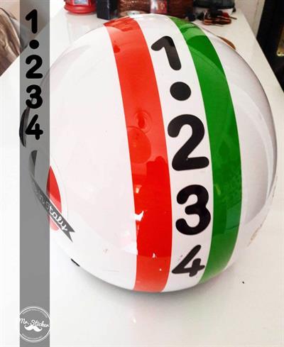 RFHLM73 Reflektif 1 2 3 4 Vites Etiketi Siyah Renk