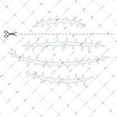 RFHLM79 Reflektif Yarik Dikis Efekti - 4lu Set