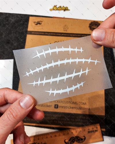 RFHLM79 Reflektif Yarik Dikis Efekti - 4lu Set