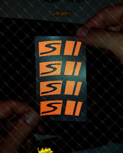 RFHLM83 Vespa Jant Sticker Seti - 4 ad Jant Uzeri Kirmizi Renk