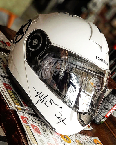 RFHLM85 Reflektif Motosiklet Kalp Ritm Etiketi