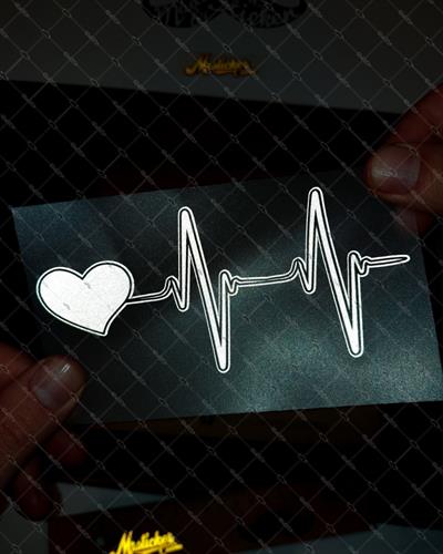 RFHLM86 Reflektif Kalp Ritm Etiketi