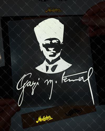 RFHLM94 Reflektif Gazi Mustafa Kemal Silueti - Buyuk Boy