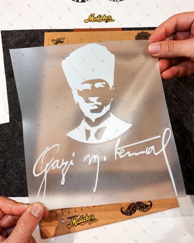 RFHLM94 Reflektif Gazi Mustafa Kemal Silueti - Buyuk Boy