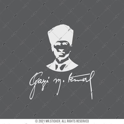 RFHLM94 Reflektif Gazi Mustafa Kemal Silueti - Buyuk Boy