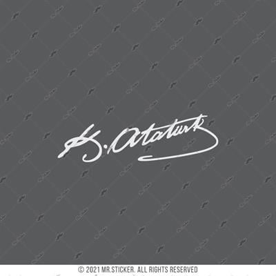 RFHLM95 Reflektif Kemal Ataturk Imzasi  - Buyuk Boy