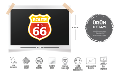 ROU1 Route 66 Etiketi