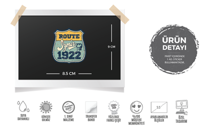 ROU11 Ozel Seri Route Izmir 1922 Etiketi