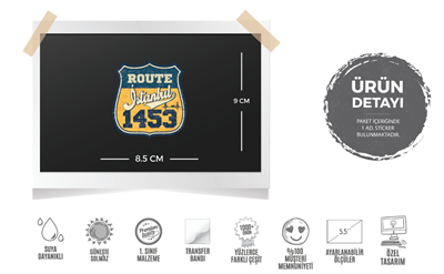 ROU12 Ozel Seri Route Istanbul 1453 Etiketi