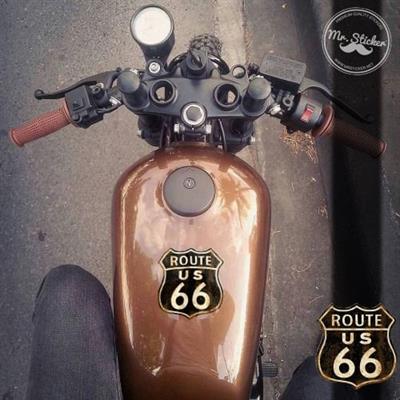 ROU2 Vintage Route 66 Etiketi