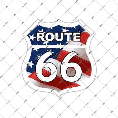 ROU6 Route 66 Etiketi