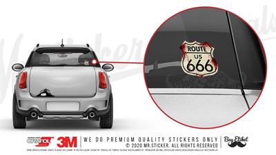 ROU7 Route 666 Etiketi