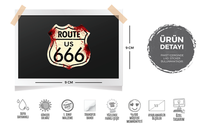 ROU7 Route 666 Etiketi