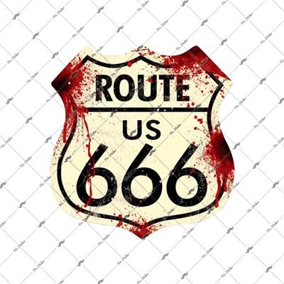 ROU7 Route 666 Etiketi
