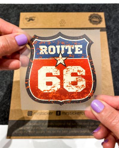ROU8 Vintage Route 66 Etiketi