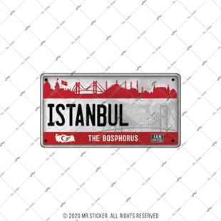 ROU99 Istanbul Hatirasi Plaka Etiketi