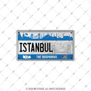 ROU99 Istanbul Hatirasi Plaka Etiketi