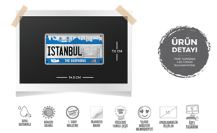 ROU99 Istanbul Hatirasi Plaka Etiketi
