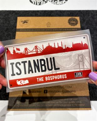 ROU99 Istanbul Hatirasi Plaka Etiketi