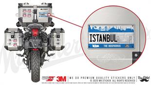 ROU99 Istanbul Hatirasi Plaka Etiketi