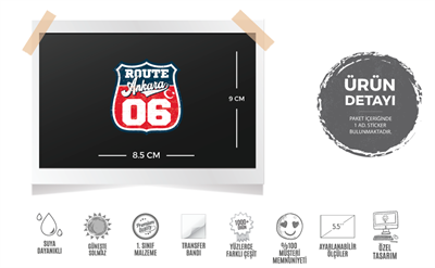 ROUP18  Route Ankara 06 Etiketi