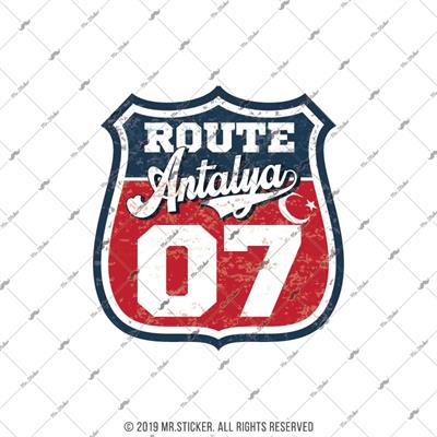 ROUP19  Route Antalya 07 Etiketi