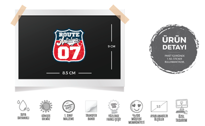 ROUP19  Route Antalya 07 Etiketi