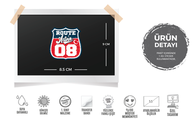 ROUP20 Route Artvin 08 Etiketi