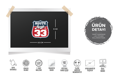 ROUP45 Route İçel 33 Etiketi