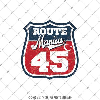 ROUP57 Route Manisa 45 Etiketi