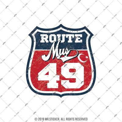 ROUP61 Route Muş 49 Etiketi