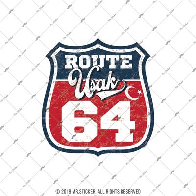 ROUP76 Route Uşak 64 Etiketi