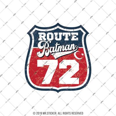 ROUP84 Route Batman 72 Etiketi