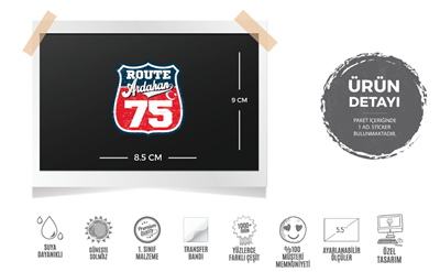 ROUP87 Route Ardahan 75 Etiketi