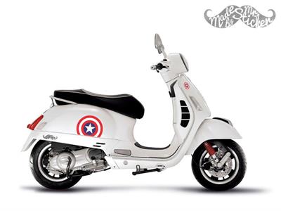 STS26 22cm (Büyük Boy) Yıldızlı Yarım Yuvarlak Sticker Seti