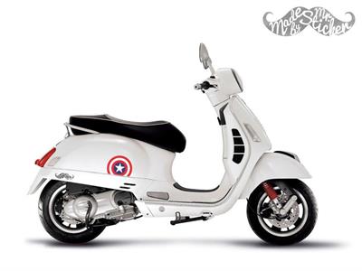 STS29 17cm (Orta Boy) Yıldızlı Yarım Yuvarlak Sticker