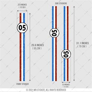 STS31VP Kişiye Özel Numaralı Eskitilmiş Bordo Beyaz Mavi Desenli Şerit