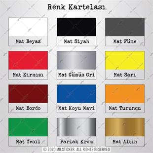 STS34 Kişiye Özel Numaralı Şerit Renk Secenekli