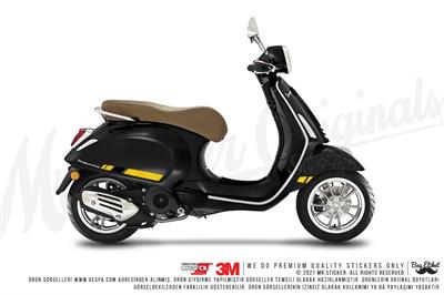 STS41 Vespa Primavera Vespa Sprint Uyumlu Yan Govde Sticker Seti