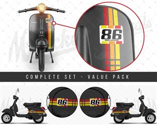 STS53VP Kırmızı Turuncu Sarı Desenli Şerit