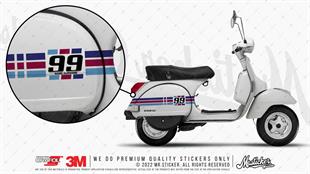 STS54VP Lacivert Bordo Mavi Desenli Şerit