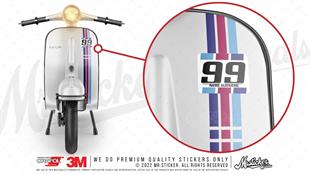 STS54VP Lacivert Bordo Mavi Desenli Şerit