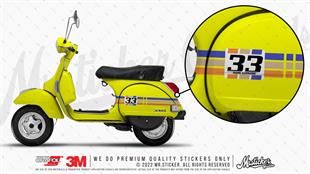 STS55VP Mavi Krem Turuncu Desenli Şerit