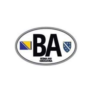 ULK25 Bosna Hersek (BA) Reflektif Ulke Etiketi