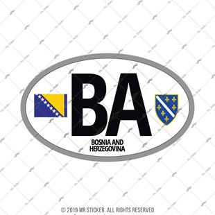 ULK25 Bosna Hersek (BA) Reflektif Ulke Etiketi