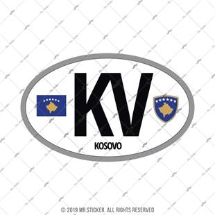 ULK29 Kosova (KV) Reflektif Ulke Etiketi