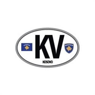 ULK29 Kosova (KV) Reflektif Ulke Etiketi