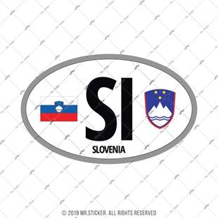 ULK32 Slovenya (SI) Reflektif Ulke Etiketi