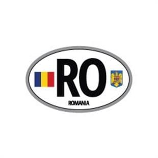 ULK33 Romanya (RO) Reflektif Ulke Etiketi